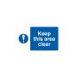 Keep This Area Clear Sign - PVC