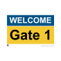 Site Sign - 3mm Correx - 420x594mm - Welcome Gate 1