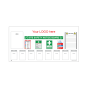 Site Safety Notice Board - 5mm FoamEx - 2440x1220mm c/w A4 Sticky Wallets & A3 Health & Safety Law Poster