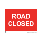 Site Sign - 6mm Correx - 594x841mm - Road closed