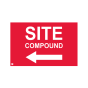Site Sign - 3mm Correx - 420x594mm - Site compound