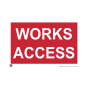 Site Sign - 3mm Correx - 420x594mm - Works access