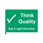 Site Sign - 3mm Correx - 297x420mm (A3) - Think quality get it right first time
