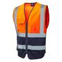 Hi Vis Superior Waistcoat - Orange | LEO Workwear