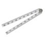 Folding Ruler White ABS Plastic 1m / 39in