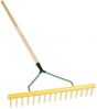 16 Tine Polypropylene Yellow/Green Rake