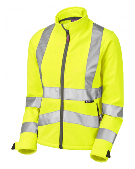 Leo Womens Hi Vis Softshell Yellow