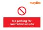 Bespoke Sign - 660 x 460mm 3mm Foamex - No parking for contractors on site