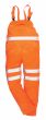 Polycotton Bib & Brace - Orange