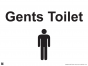 Gents Toilet - PVC Sign