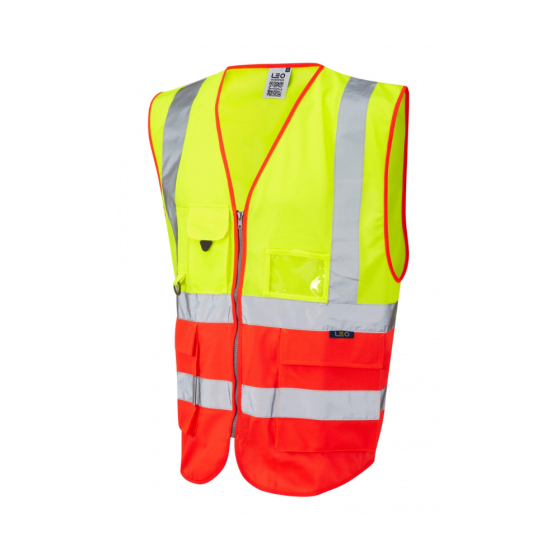ISO 20471 Superior Waistcoat Yellow/Red