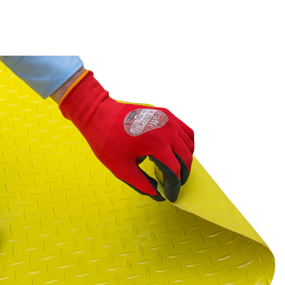 Hi Vis Rubber Matting 1m x 5m x 2mm - Yellow
