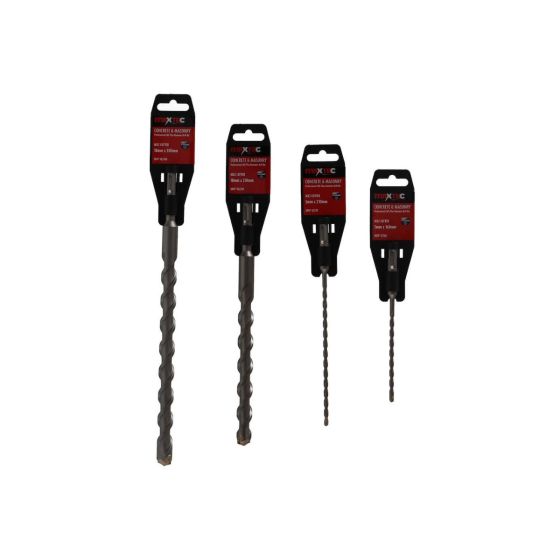 MAXTEC SDS Plus 2-Cutter Masonry Drill Bit - 5mm to 25mm Range