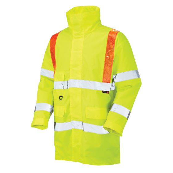 Yellow Anorak with Orange Braces