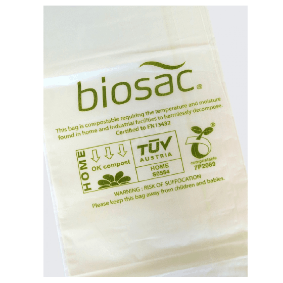 Green Compostable Bin 25 Liner Roll - 25 Litre Capacity