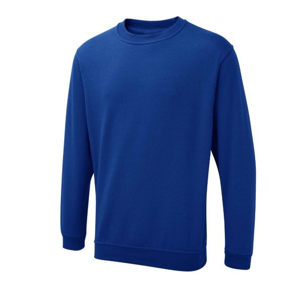Classic Heavy-Duty Workwear Sweatshirt – Royal Blue – 300gsm Heavyweight Pullover front product image | CMT Group