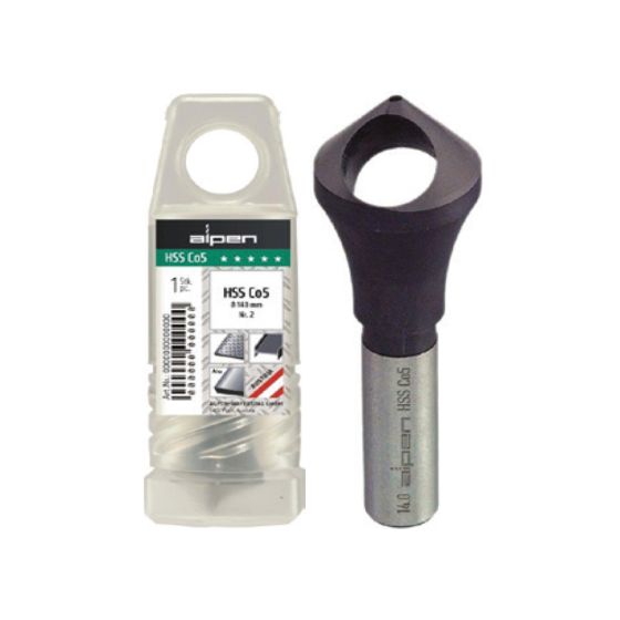 Cobalt Slotted Countersunk Bits - Cobalt Slotted Countersink M2-M5 90 