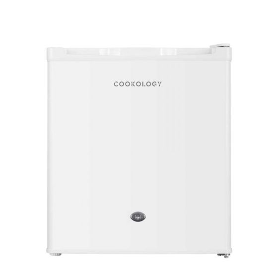 Counter top mini fridge 41L white closed door front view freestanding | CMT Group UK