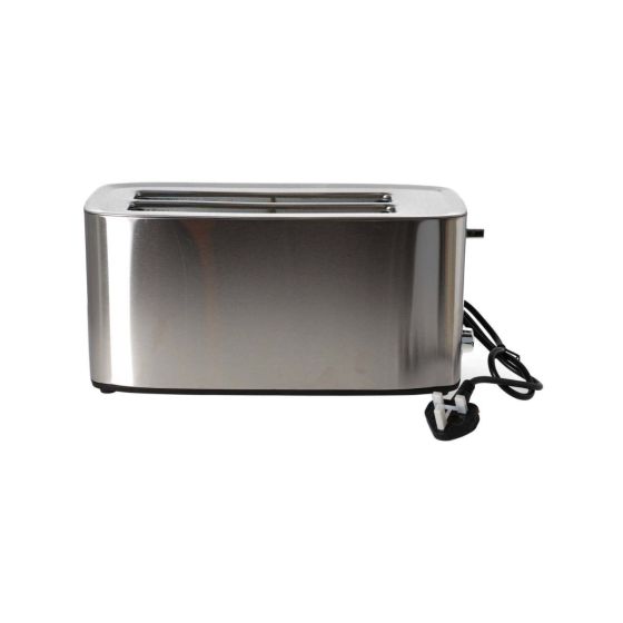 4 Slice Stainless Steel Toaster - Defrost Reheat and High-Lift Lever