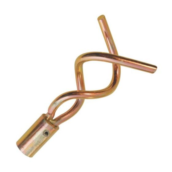 Double worm screw drain rod attachment twin spiral universal fitting copper finish front view | CMT Group UK