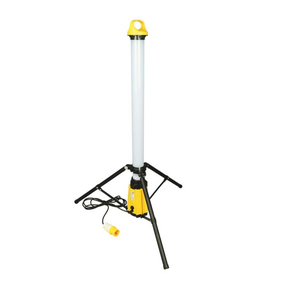 MAX 4ft LED 110V tripod uplight providing 360 degree site lighting for construction areas | CMT Group UK