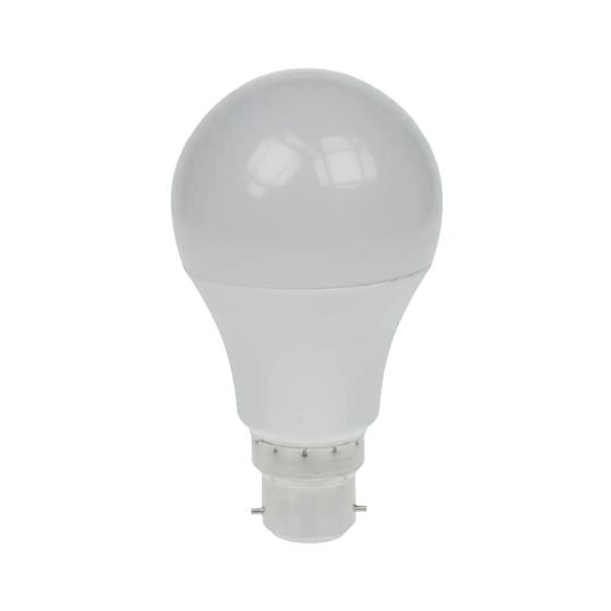 B22 LED light bulb 8.5W 855lm warm white polycarbonate GLS bayonet cap side view | CMT Group UK