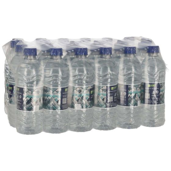 500ml Bottled Spring Water Pack of 24 - Low Carbon Recyclable Bottles for Workplace 