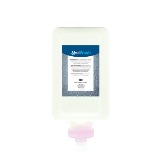 MedWash Unperfumed Barrier Cream Refill Cartridge 750ml bottle front label view | CMT Group UK