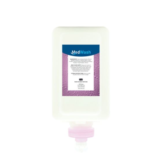 MedWash Perfumed Reconditioning Cream Refill Cartridge 750ml bottle front label view | CMT Group UK
