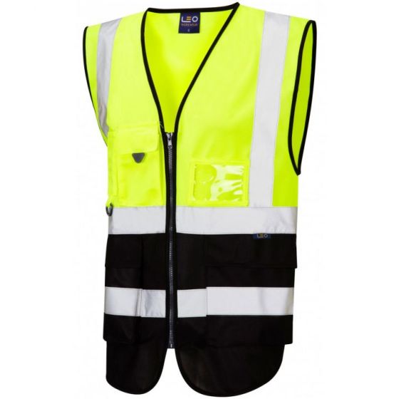 ISO 20471 Class 1 Superior Waistcoat Yellow/Black