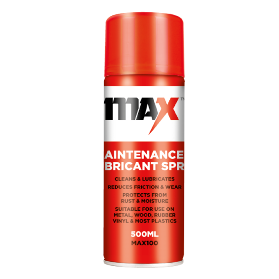 MAX 100 High Quality Lubricant Spray 500ml aerosol can for workshop maintenance | CMT Group