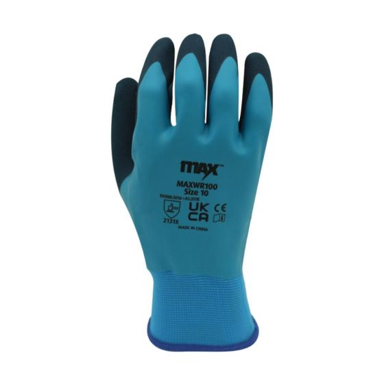 MAX Foam Latex Waterproof Gloves - EN388 Certified Concrete Grip | CMT Group UK