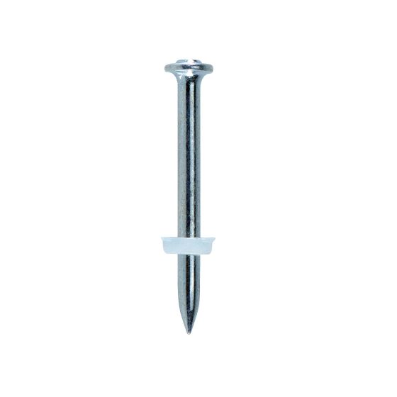 Plastic Washered Pins - 16mm x 3.7mm - Box of 100
