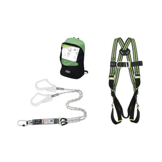 Crane Boom Kit c/w Harness, Forked Kernantle Rope Lanyard & Backpack