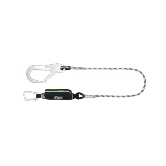 CURIOSITY-S Energy Absorbing Kernmantle Rope Lanyard 2m c/w Aluminium Connectors