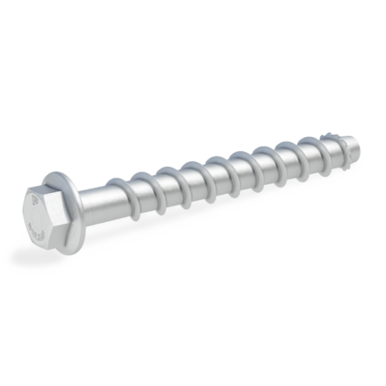 R-HLX Concrete Screw Anchor Zinc Flake Hex Head with Flange 