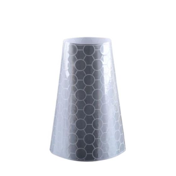 White prismatic reflective replacement sleeve for 450mm traffic cone full view | CMT Group UK