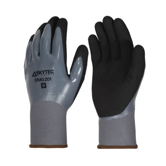 Skytec Multi-Purpose Polyester Fully Coated Nitrile Glove - Waterproof Double Dipped Oil Grip | CMT Group UK