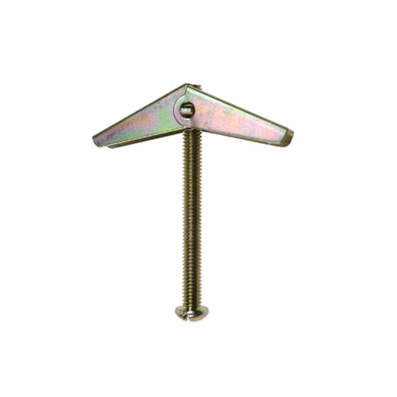 Spring Toggles - Complete with Screws Zinc Plated & Yellow Passivated - 11mm x 30mm - Box of 100