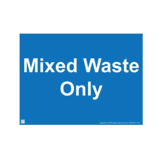 Site Sign - 6mm Correx - 594x841mm - Mixed waste only