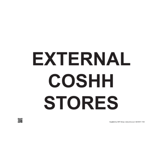 Site Sign - 3mm Correx - 420x594mm - External COSHH Stores 