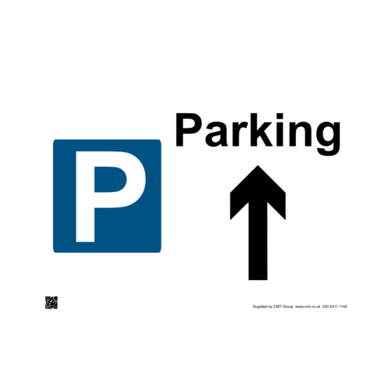 Site Sign - 3mm Correx - 297x420mm A3 - Parking Arrow Up