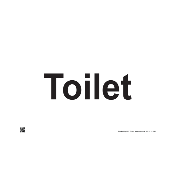 Site Sign - 3mm Correx - Toilet - 420x594mm A2