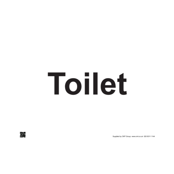 Site Sign - 3mm Correx - 297x420mm (A3) - Toilet