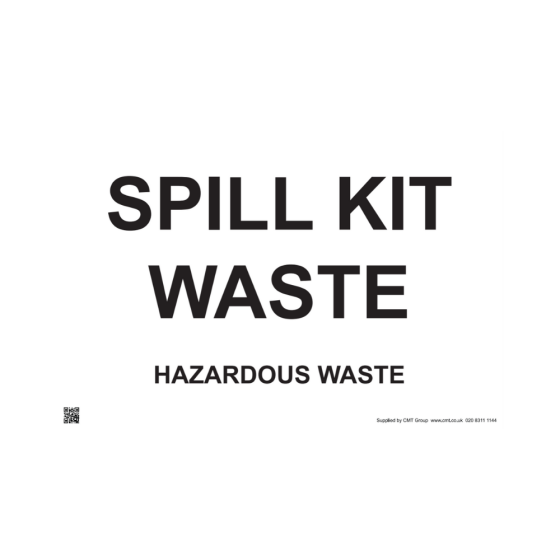 Site Sign - 3mm Correx - 420x594mm - Spill Kit Waste
