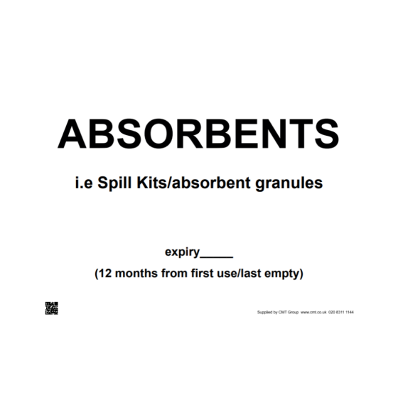 Site Sign  - Absorbants – 297x420mm A3 - 3mm Correx