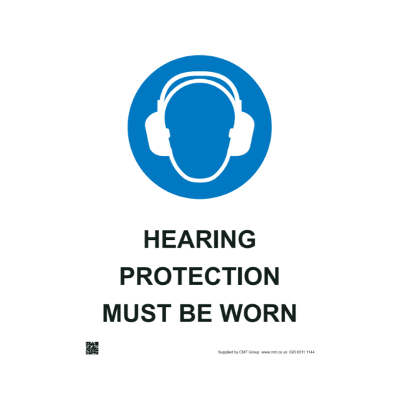 Site Sign - 3mm Correx -  297x420mm (A3) - ear protectors