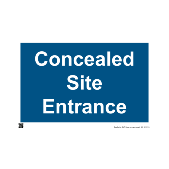 Site Sign - 3mm Correx - 420x594mm - Concealed site entrance