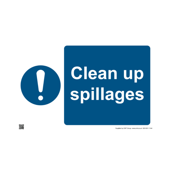 Safety Clean up spillages 420x594mm A2 - 3mm Correx
