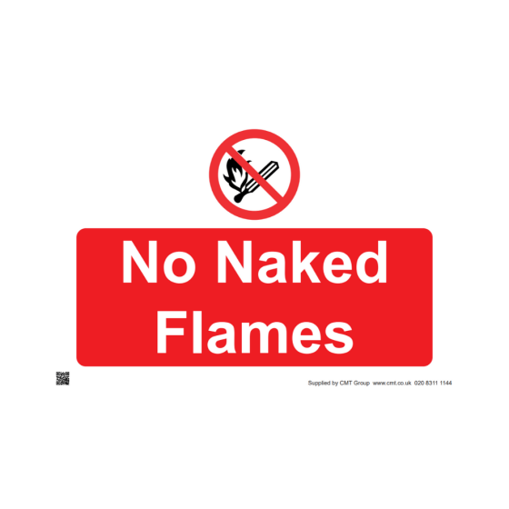 Site Sign - 3mm Correx - 420x594mm - No naked flames